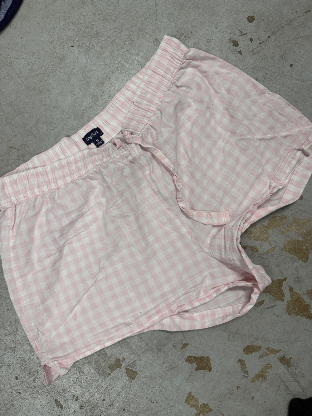 Pink Gingham Sleep Shorts - Gap Body Size Medium Pajama Shorts